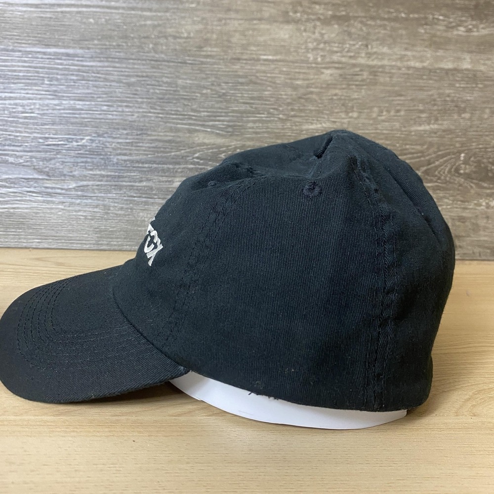 Sea Fox Hat Cap Strap Back Black Embroidered Mens One Size Fishing Boat Logo - Picture 4 of 9